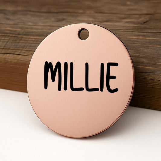 Pet ID Tag for Dogs and Cats - Personalized and Engraved Stainless Steel Pet ID Tag