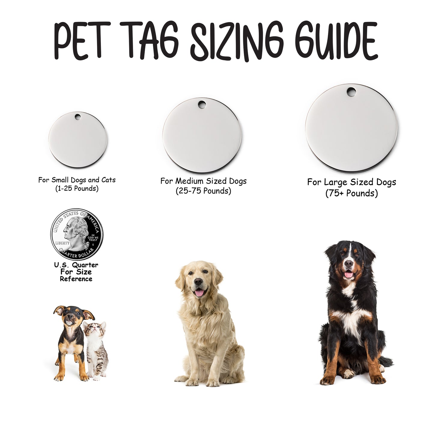 'Beach Trip' Pet ID Tag for Dogs and Cats - Personalized and Engraved Stainless Steel Pet ID Tag